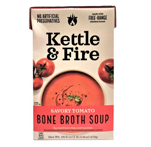 Kettle & Fire Tomato Soup With Chicken Bone Broth 16.2 oz