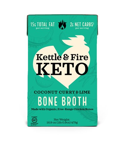 Kettle & Fire Keto Coconut Curry & Lime Bone Broth 16.9 oz