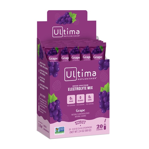 Ultima Health Products Ultima Replenisher Electrolyte Powder Grape 20 Packets