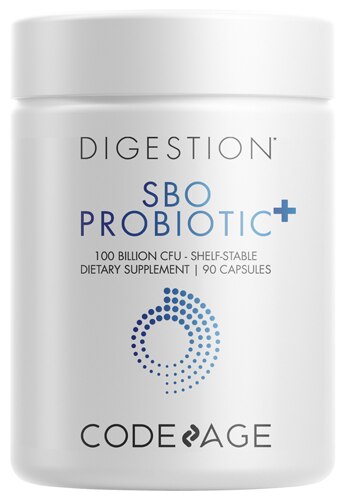 Codeage SBO Probiotics + 100 Billion CFU - Vegan Multi Strain Soil Based & Prebiotics 90 Capsules