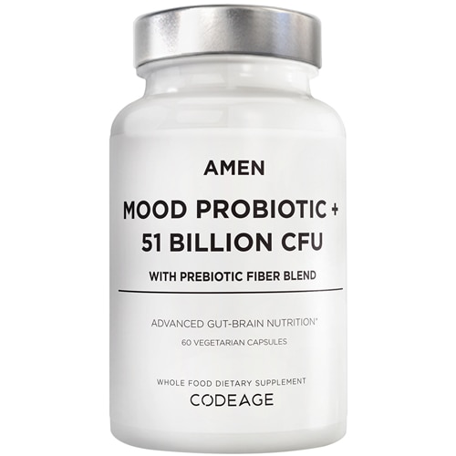 AMEN Mood Probiotic + 51 Billion CFU Mood Digestive Immune Support Supplement 60 Capsules