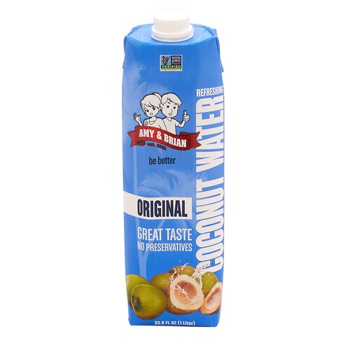Amy and Brian Coconut Water in Tetra Pak Original 33.8 fl oz