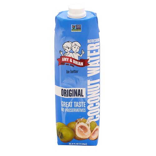 Amy And Brian Coconut Water In Tetra Pak Original 33.8 Fl Oz