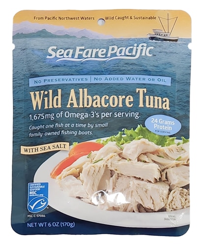 Sea Fare Pacific Albacore Tuna Sea Salt 6 oz