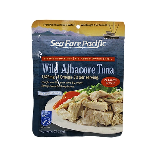 Sea Fare Pacific Albacore Tuna Salt Free 6 oz