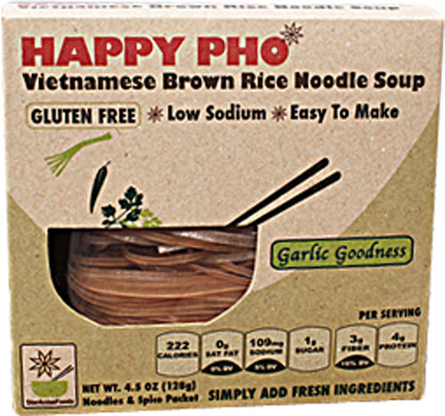 Star Anise Foods Happy Pho Vietnamese Brown Rice Noodle Soup Garlic Goodness 4.5 oz