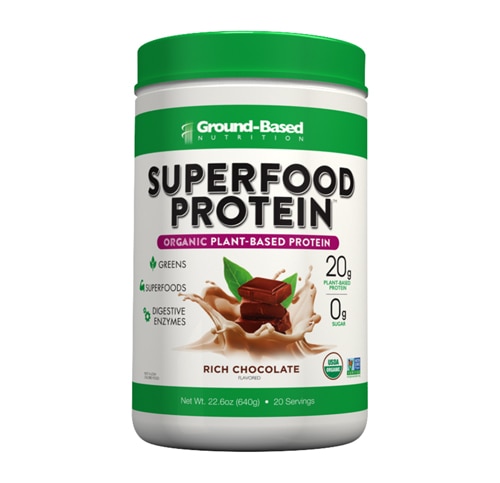 Ground-Based Nutrition Superfood Protein Rich Chocolate 20 Servings