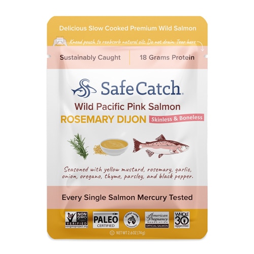 Safe Catch Wild Pacific Pink Salmon Rosemary Dijon 2.6 oz