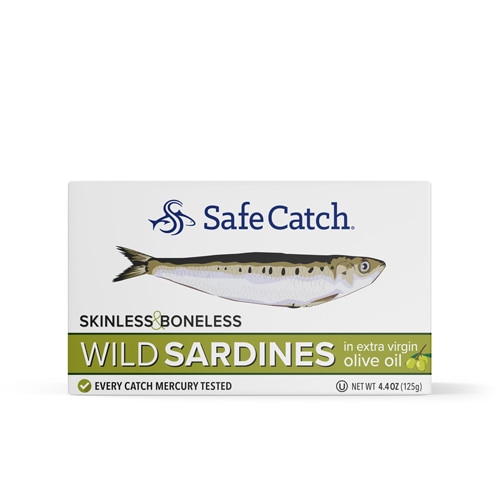 Safe Catch Sardines in Extra Virgin Olive Oil Skinless & Boneless 4.4 oz