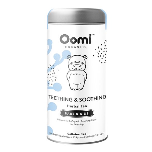 Oomi Organics Teething & Soothing Herbal Tea For Baby & Kids 15 Sachets