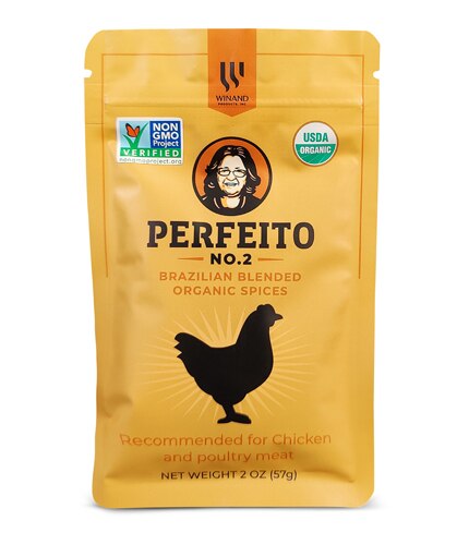 Perfeito Brazilian Blended Organic Spices No. 2 Travel Size Chicken 2 oz