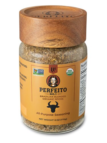 Perfeito Brazilian Blended Organic Spices All Purpose Seasoning No. 1 Farm Style Jar 6 oz