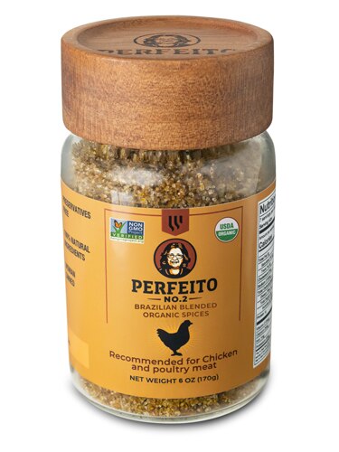 Perfeito Brazilian Blended Organic Spices No. 2 Farm Style Jar Chicken 6 oz