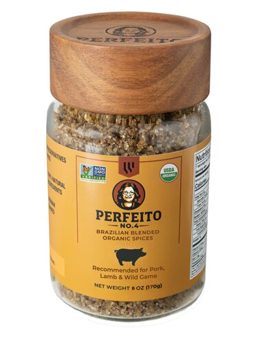 Perfeito Brazilian Blended Organic Spices No. 4 Farm Style Jar Pork 6 oz