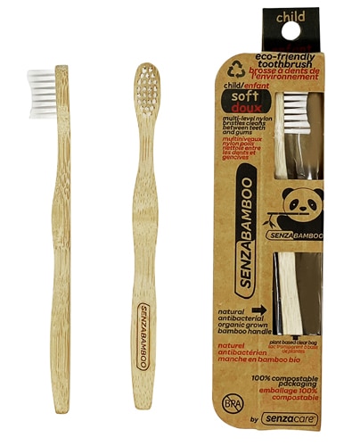 Senzacare Toothbrush Soft Child's Eco-Friendly SenzaBamboo 1 Toothbrush